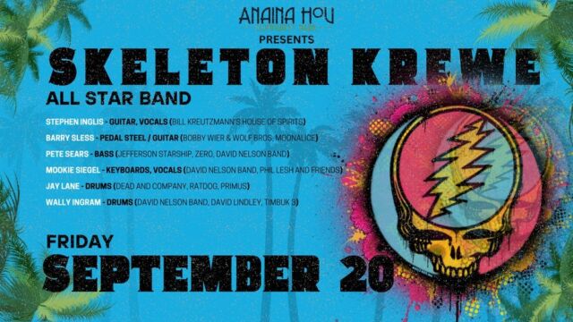 ***FEW WEEEKS AWAY*** Skeleton Krewe Band: Stephen Inglis, Barry Sless, Rob Barraco, Pete Sears & Wally Ingram Equinox Island Hop! September 20th, 2024 Kilauea, HI @ Porter Pavilion Doors: 5PM / Show: 6PM Tickets: https://buff.ly/4g527O9 🪘 🎹 🎧 @anainahou @stepheninglis @wallyingram @barrysless ⁠@mrrob888 #SkeletonKreweBand #EquinoxIslandHop #Wallyingram #JustAddWally #WallyLlama #RobBarraco #PeteSears #BarrySless #StephenInglis #PeteSears #TheElevenPapaBay